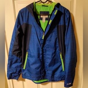 Champion Boys Blue and Neon Green Performance Jacket Sz XL (16-18)